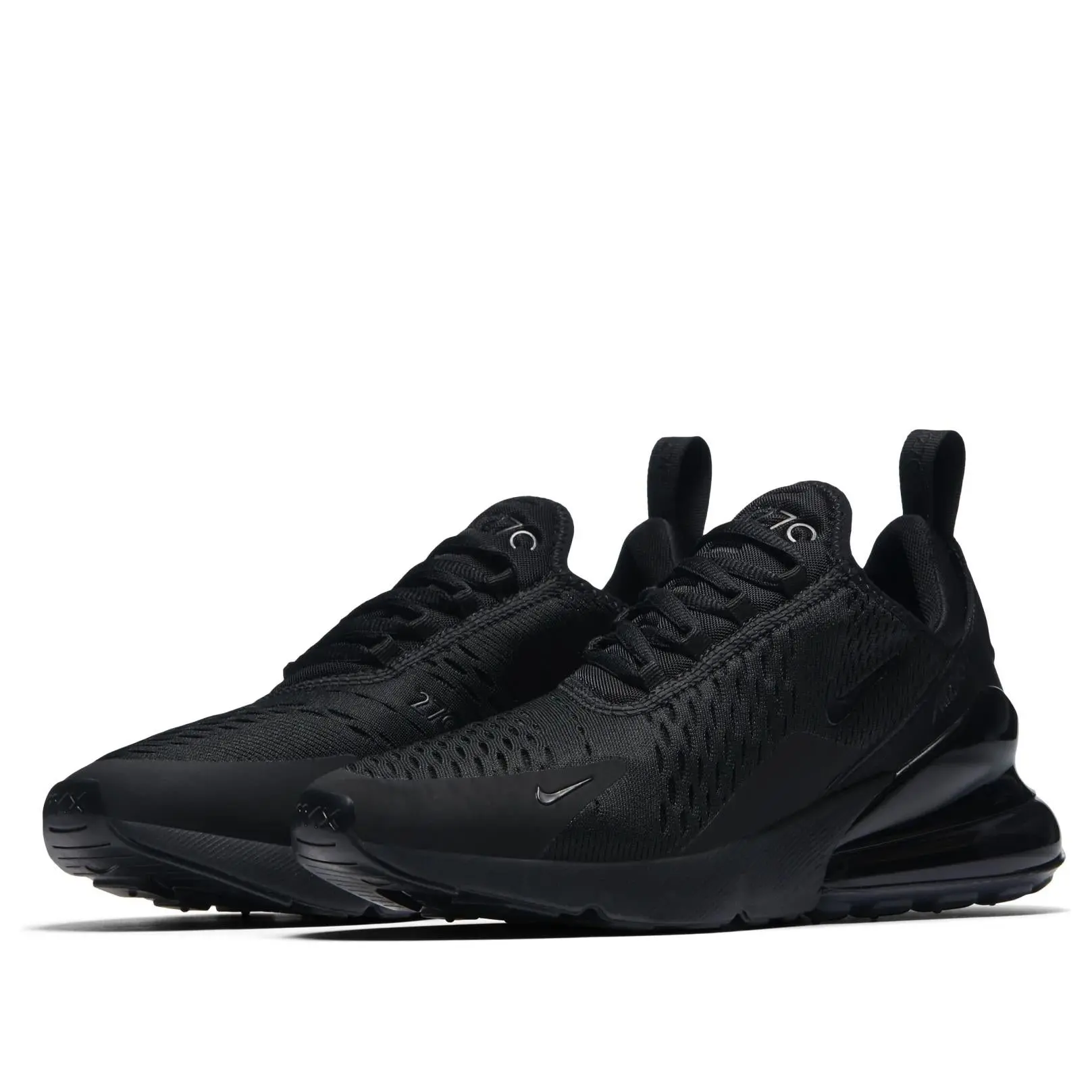 Nike Air Max 270 Triple Black (Women's) AH6789-006 Mesh Casual Sneakers Mesh Walking Sneakers