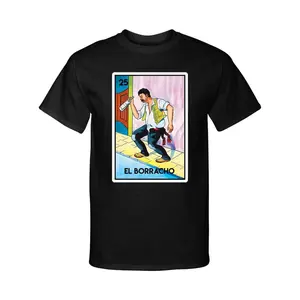 'El Borracho' Mexican Bingo Lottery T-Shirt - Classic Lottery Graphic T-Shirt Design