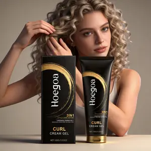 Curly Hair Styling Gel (100g), Daily Use Curl Definition, Long-Lasting Hold, Natural Lightweight Voluminous, Convenient Styling Gel, Curly Hair Products