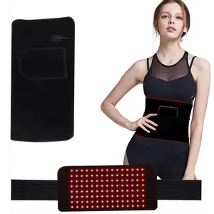 3-in-1 Red Light Care Massage Belt with Vibration | 660nm & 850nm NIR, 120 Triple LEDs | 5-Level Intensity, USB Charging, Portable Wrap Design with Remote Control for Body Soothing & Muscle Support