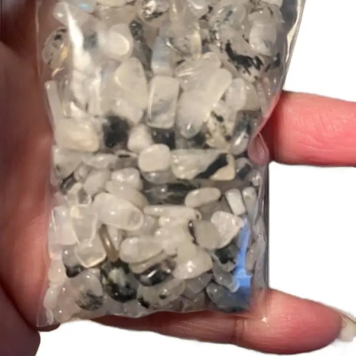 Natural Moonstone Chips, 2oz Loose Gemstone Chips for Jewelry Making, Craft Projects