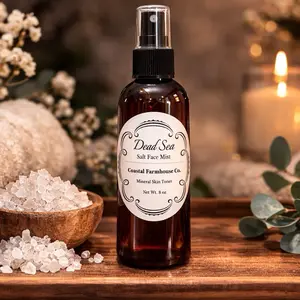 Coastal Farmhouse Co. Dead Sea Salt Face Mist Mineral Hydrating Toner 8 oz for Skin Care