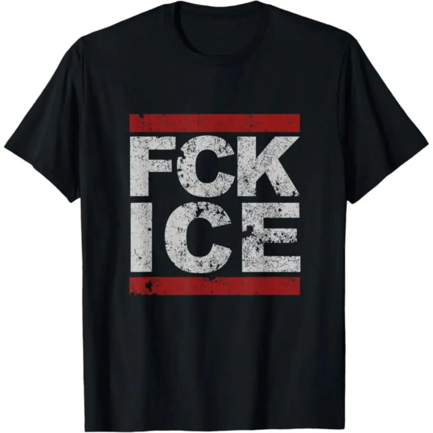 Distressed Ice Themed Unisex Cotton TShirt Unique Gift Tee