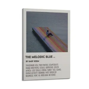 The Melodic Blue by Baby Keem Poster for Bedroom Aesthetic Canvas Wall Art Living Room Posters Painting Picture Print Modern Family Decor Artist Bathroom Poster