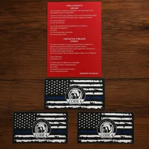 3 Piece Thin Blue Line Flag Código 4 Humanizing the Badge Bandera Línea Azul para Auto y Hogar American Flag Design