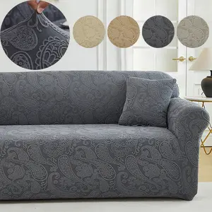 Waterproof Leaf Jacquard Sofa Cover Set with Pillow Case Sofa Couch Covers Pet Scratch Resistant Durable and Stylish Living Room Decor