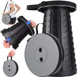 Heavy-Duty Foldable Stool - Upgraded Portable Design 400LBS Weight Capacity Perfect for Camping Fishing Hiking with Bonus Carrying Strap ab machine exercise twist board