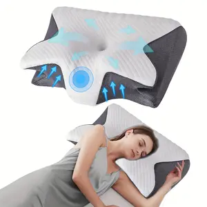 [Christmas, Halloween] Double-Sided Height Contour Neck Pillow - Bed Pillow For Side Sleepers, Breathable Washable Cover, Perfect Gift For Halloween, Christmas