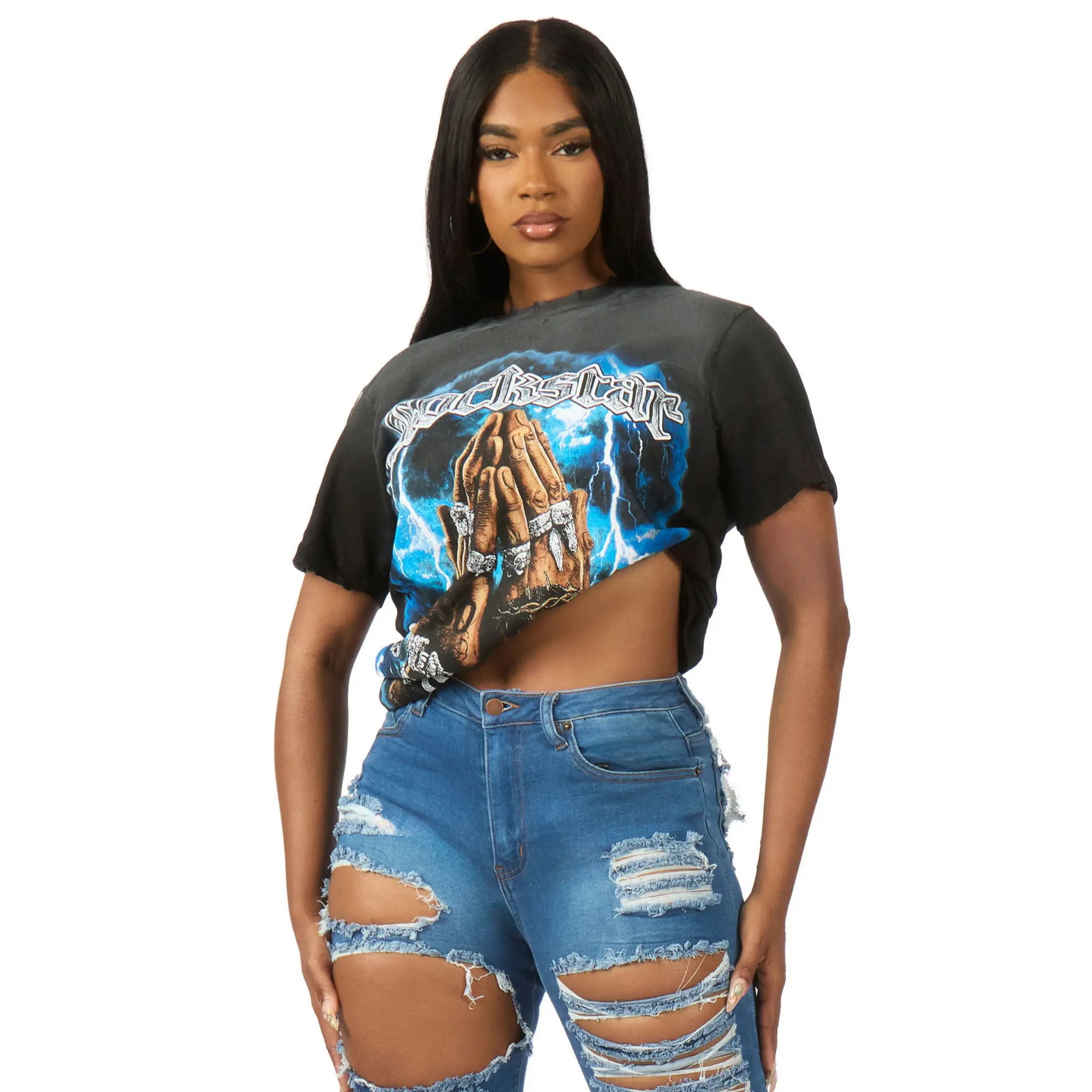 Lakeila Black T-Shirt