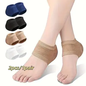 Plantar Fasciitis Heel Protector Sleeves, Silicone Gel Heel Pads for Daily Foot Care & Support, Comfortable Gel Heel Protectors