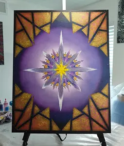"Regal Presence" Abstract artwork on an 22x28 stretched canvas.