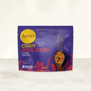 Auria's Malaysian Kitchen Curry Spice Blend All Natural Gluten Free No Added Salt 2.1oz Bag