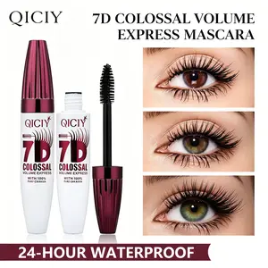 7D Volumizing Mascara, Waterproof Dense Curling, Long-Lasting Non-Bleeding, Classic, Natural Big Eye Makeup, Voluminous Mascara