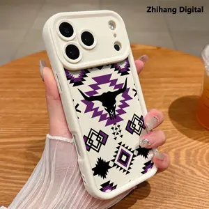 Case for iPhone 17 Pro Max Air 16 Plus 15 14 13 12 11 Retro Western Cowboy Advanced fashion gift Drop Protection Shockproof Soft Silicone smartphone Cover