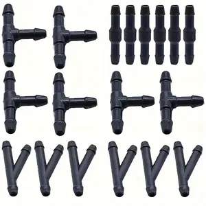 18 pieces or 36 pieces of car windshield wiper water pipe connectors, available in 3 different shapes