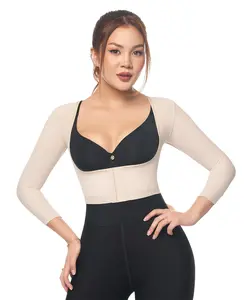 Post op Open Bust Vest with Sleeves • Beige (C-034)