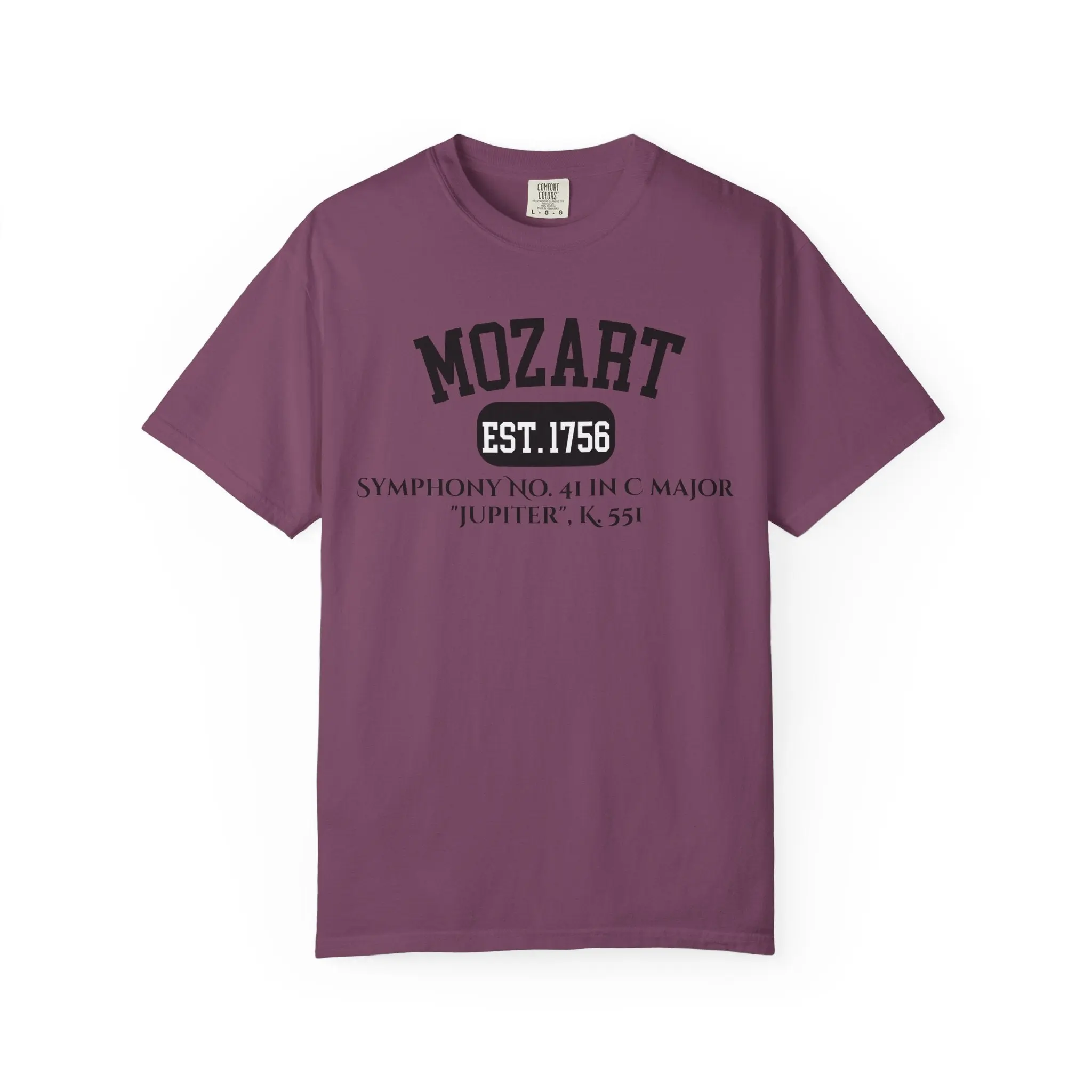 Comfort Colors Mozart Symphony No. 41 "Jupiter" Classical Music T-Shirt Classic Crewneck