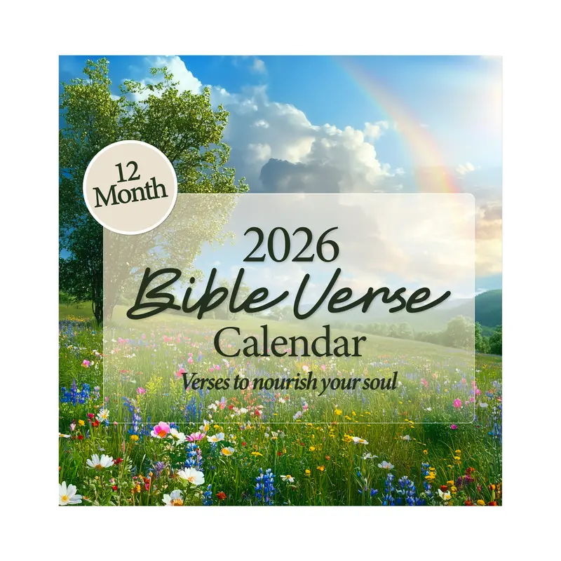 2026 Bible Verse Wall Calendar - 12 Month Inspirational Quotes & Stunning Landscape Photos - Perfect for Faith-Based Gifts - 12" x 24" Open Size - Premium Quality Paper - Verses to Nourish Your Soul