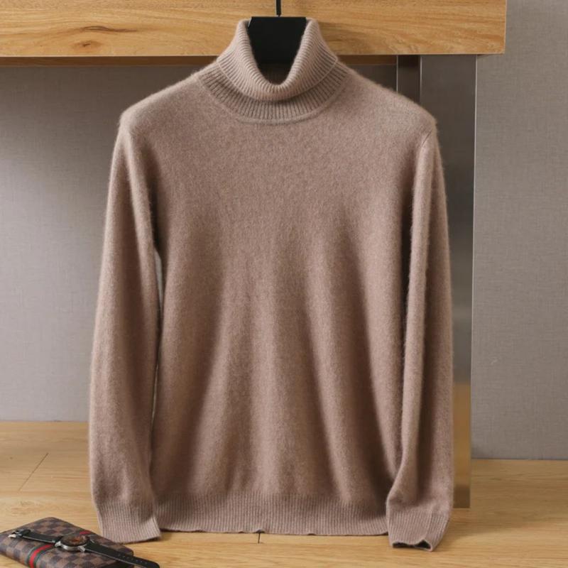 Ebb Supply Men's Turtleneck   Sweater Men 2025 Autumn and Winter Large Size Loose Knitted Sweater Keep Warm Top Men Jumper
