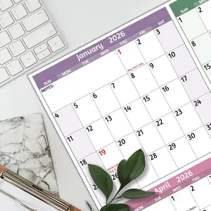 2026 Yearly Wall Calendar - Large Yearly Calendar 2026, Jan 2026 - Dec 2026, 25.2'' x 38.2'' (Open), 2026 Calendar 12 Months, Yearly Wall Calendar 2026 with To-do Lists, Notes, Stickers, All At One Page