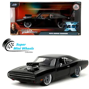 Jada 1:24 Fast & Furious: Fast X - Dom’s 1970 Dodge Charger – Black - Die-Cast Car #34918