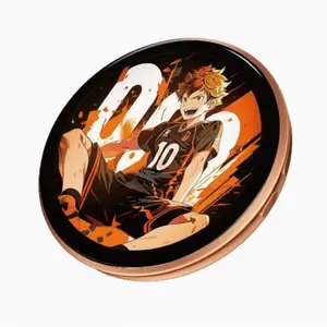 Multi-Functional Digital Badge Display Pin with 500mAh Long Battery Life - Touchscreen for Photos/Videos/GIFs, Lightweight Anime Gaming Merch for Conventions & Game Nights, Perfect Christmas Gift for Friends & Family