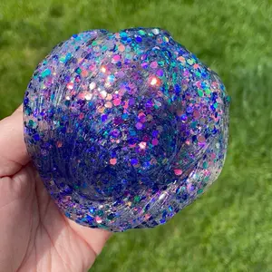 Chameleon Color Changing Clear Slime with Oil Spill Sparkles - Visual Pleasure & New Favorite Slime Product