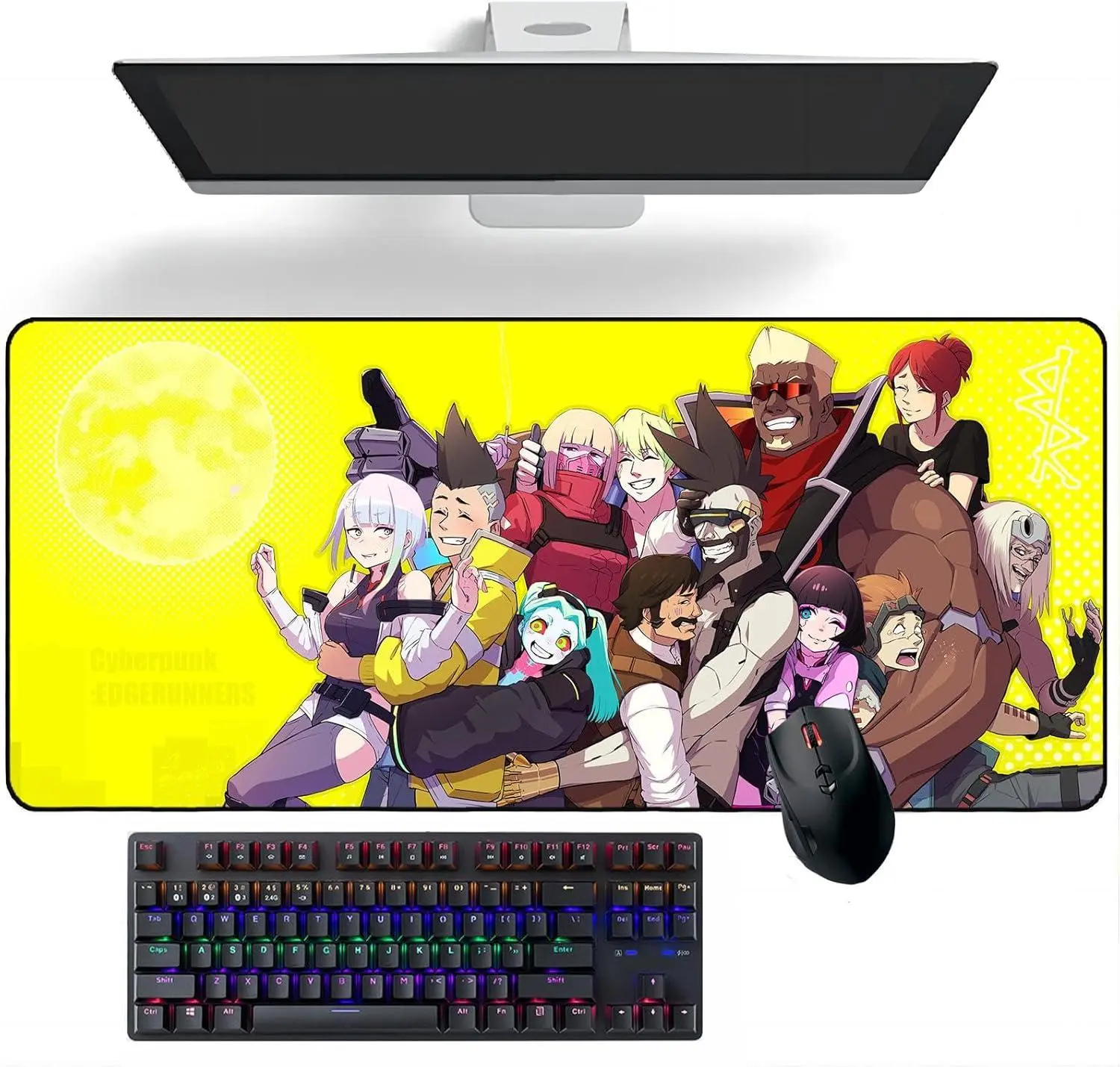 Anime Mouse Pad Cyberpunk: Edgerunners Anime Mouse Pad Deskmat Keyboard Mat Large Mouse Mat, great gaming mouse pad, perfect gift mouse pad 14