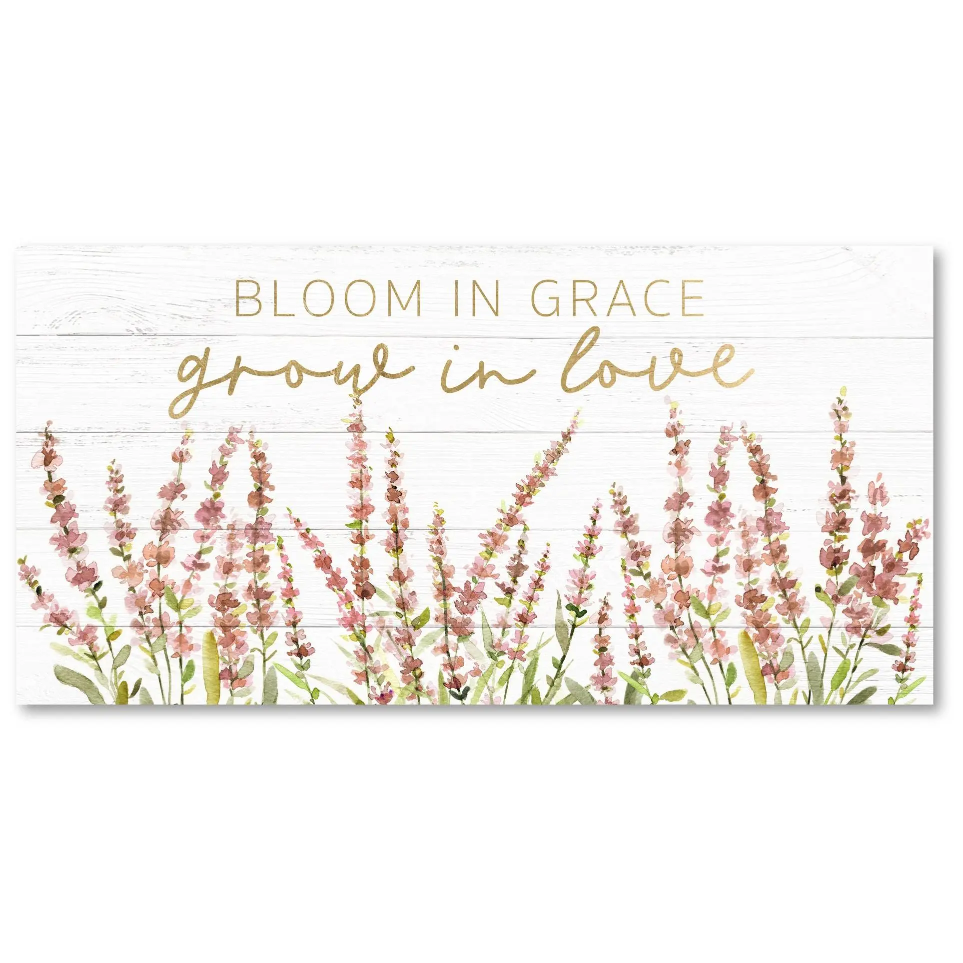 Courtside Market Grow in Love 12x24 Canvas WallArt