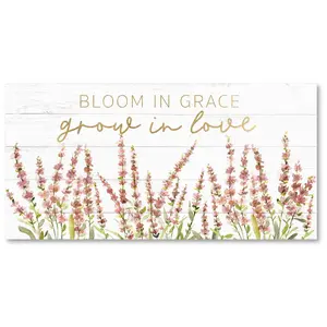 Courtside Market Grow in Love 12x24 Canvas WallArt