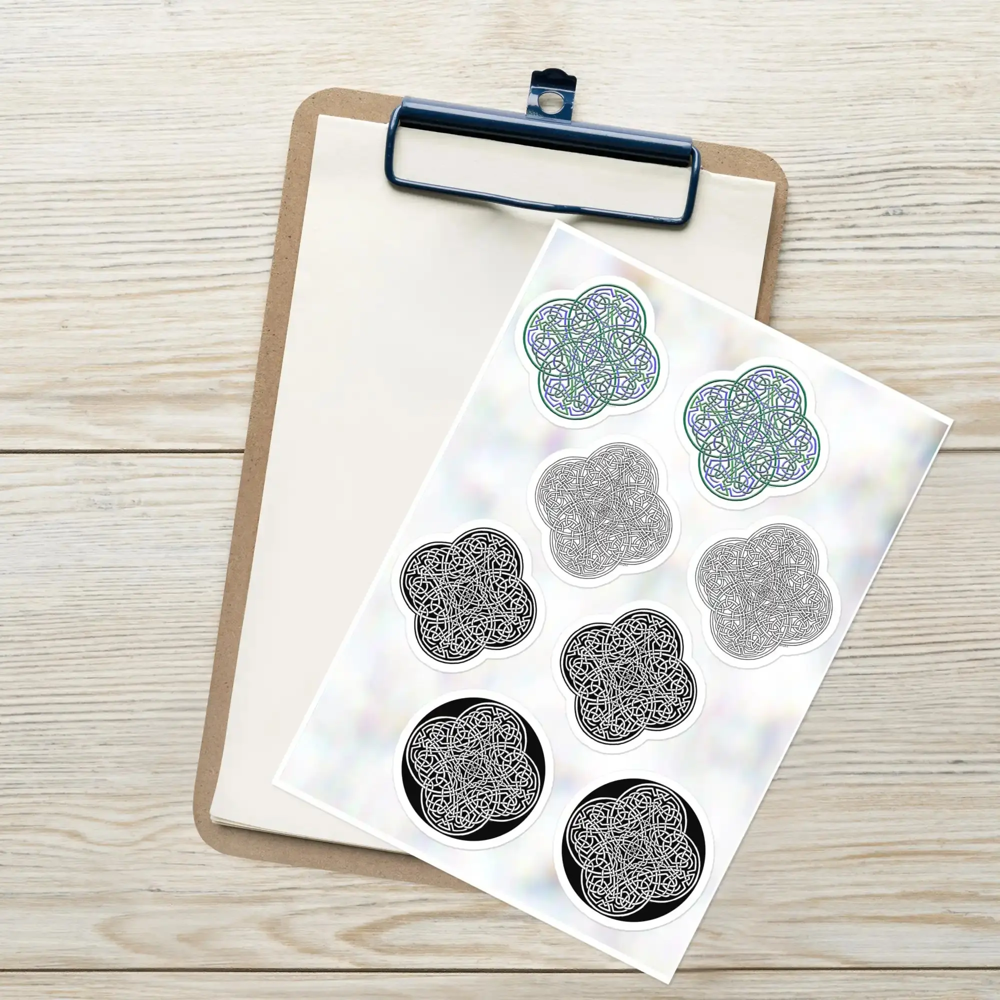 Celtic Knot Stickers - Reach Of The Spirit - Sheet 1