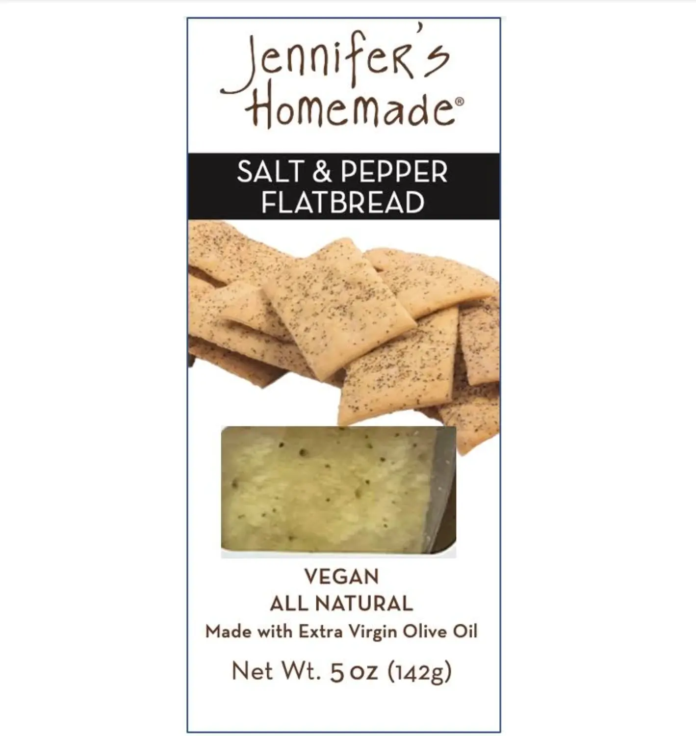 Jennifer's Homemade Salt and Pepper Flatbread