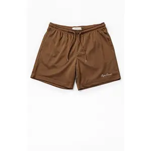 Pacsun Men's Brown Mesh Basketball Shorts