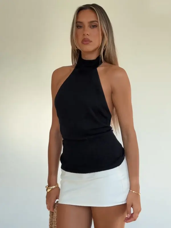 Robe MAX STUDIO Noir & Blanc - Taille S - Longueur Genou - Style Bodycon - Polyester/Spandex - NEUVE Avec étiquettes (NWT)