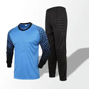 Adult & Kids Football/Soccer Goalkeeper Jersey – Long Sleeve, Foam Padding, for Match & Training
