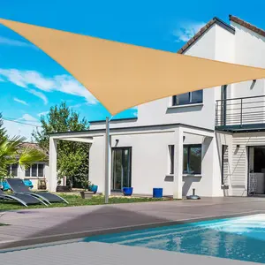 SUNLAX Waterproof Triangle Shade Sail for Backyard Yard Deck Patio Garden Outdoor