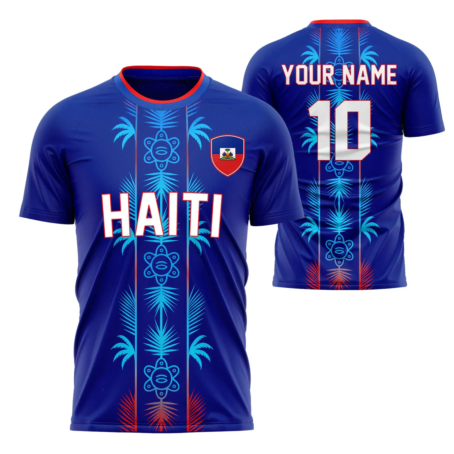 Custom Haiti National Team Soccer Jersey – Personalized Name & Number Football Shirt for Men, Women & Youth Fans