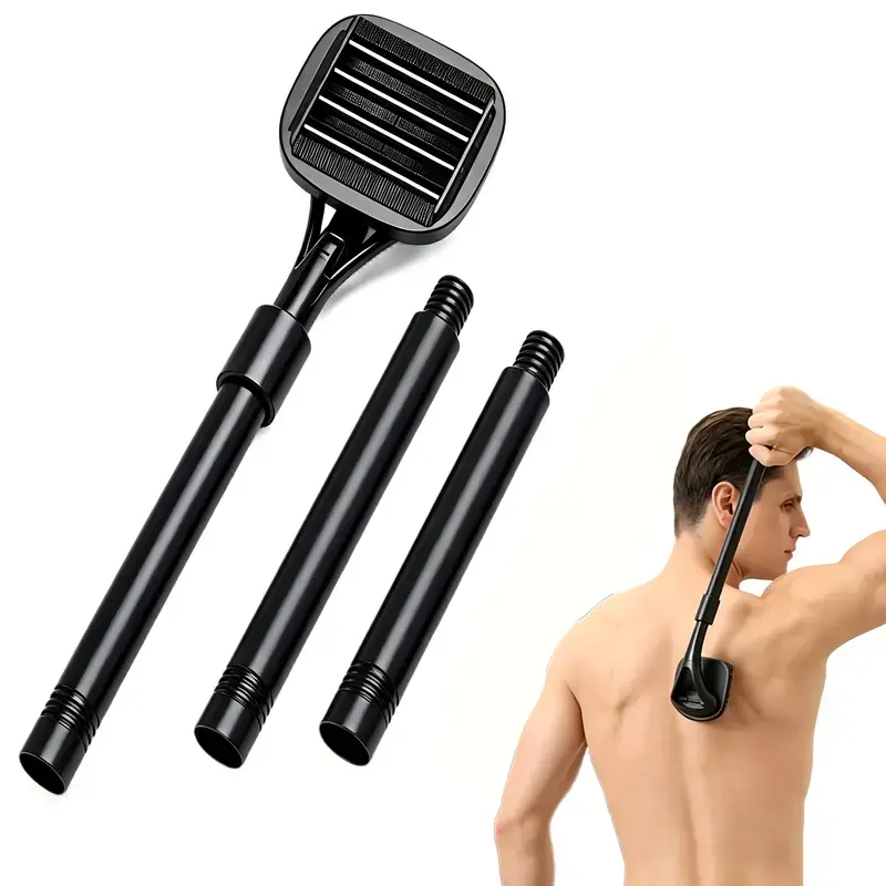 2026 Back Shavers for Men,Ergonomic Handle Back Hair Trimmer With Safe Blade Design,Wet & Dry Waterproof Shaving for DIY Body Hair Removal