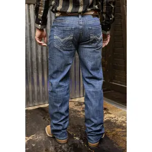 Rock & Roll: Medium Vintage Double Barrel Relaxed Straight Bootcut Jeans