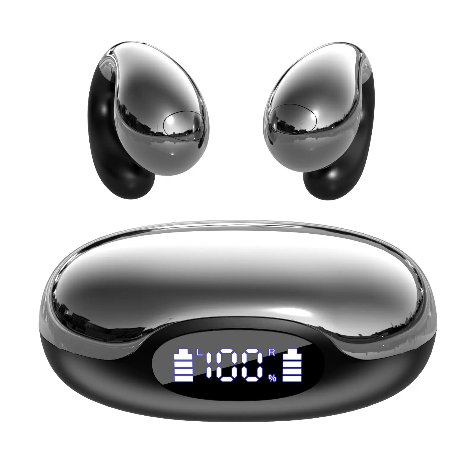 S19 Bluetooth  Open Ear Headphones, Comfortable Fit with Crystal Clear Sound,  Open-Ear Wireless Headphones for Gym & Outdoor Sports,Purple