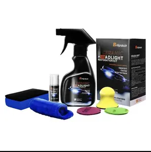 Automotive Headlight Restoration Kit Oxidized and Yellowed Automotive Headlamps Blurring Enhanced Crystallization Coating Refurbisher,Maximum Gloss & Shine – Extremely Hydrophobic