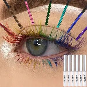 12 Colors Colorful Mascara Set - Waterproof, Smudge-Proof, Volumizing & Lengthening for Dramatic Lashes | Halloween Christmas Party Makeup | Music Festival, Stage Performances, Daily Wear | No Clumping, Curling & Long-Lasting Formula
