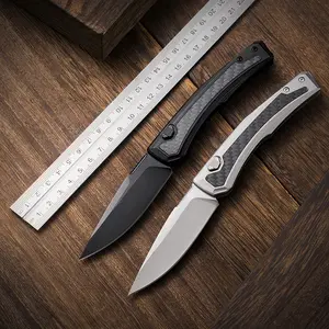 Zero Error ZT0556 folding knife made of aluminum alloy with carbon fiber inlay, high-hardness steel blade for fast cutting; outdoor EDC pocket tool knife