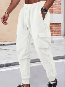 Autumn new men's sportswear sweatpants, thickened small checkered Carhart workwear stack pants. Suitable for casual outdoor sports, men's autumn and winter pants, men's workwear trousers.Fall Outfits   Mens Clothes