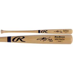 Mike Piazza New York Mets Autographed Rawlings Game Model Bat with "HOF 16" Inscription - Fanatics Authentic Certified