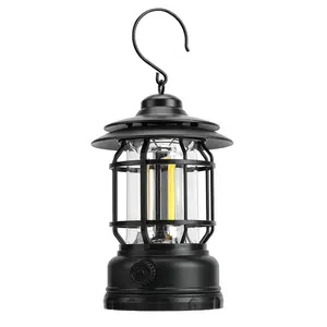 Outdoor Camping Light, Tent Light, Canopy Ambient Light, Rechargeable Lantern, Retro Handheld Lamp, Mountain Camping Light