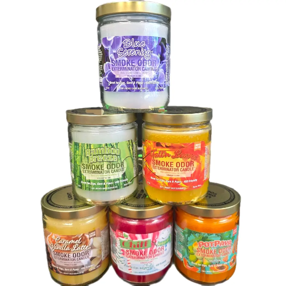 Smoke Odor Exterminator Candles - 13oz Jar, Assorted Scents Smoke Odor Exterminator Candles - 13oz Jar, Assorted Scents