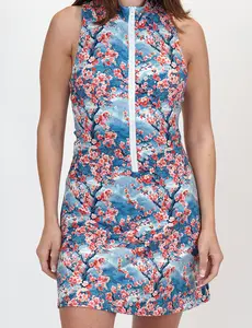 Half Zip Dress | Cherry Blossoms