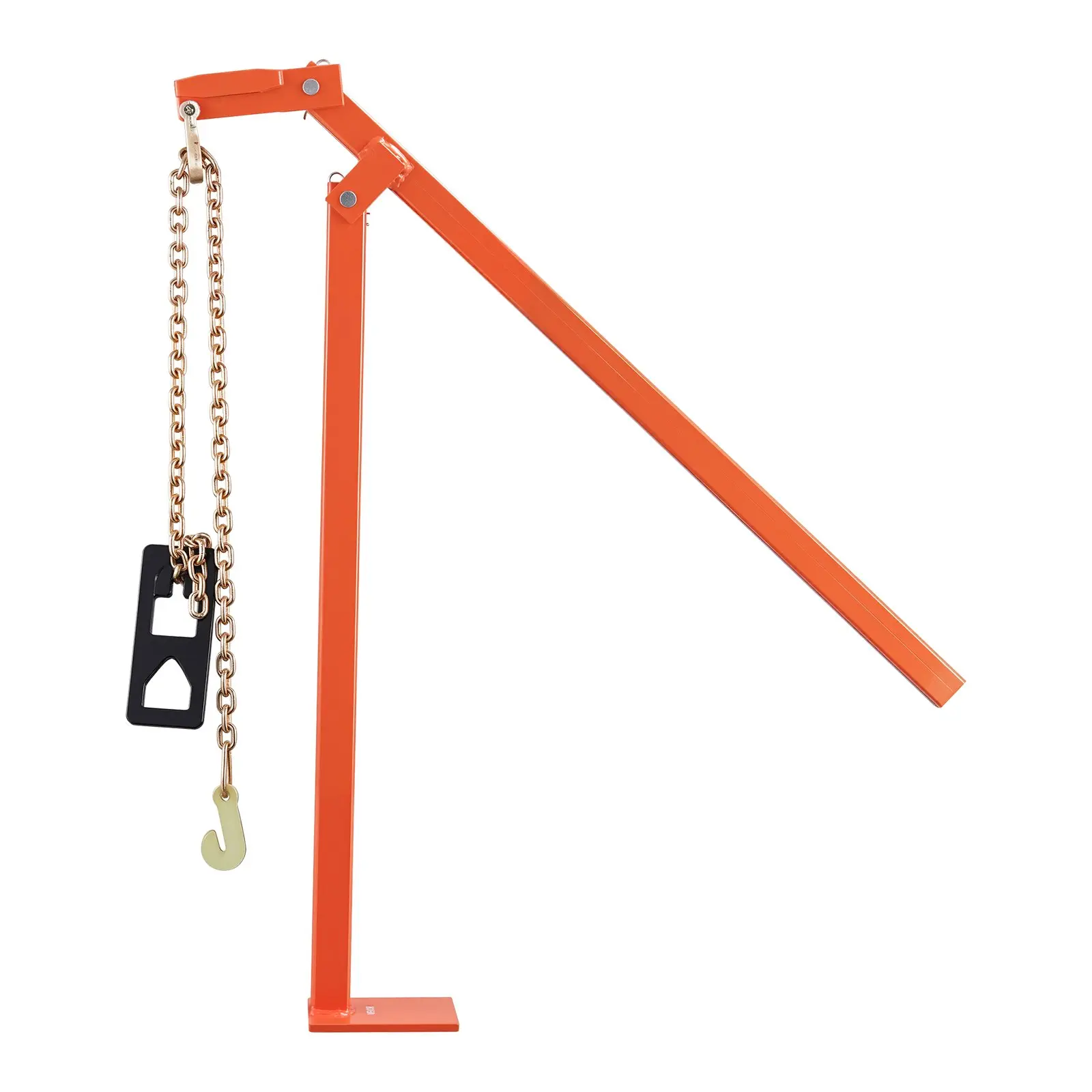 VEVOR 36 in T Post Puller, Heavy Duty Fence Post Pullers with Puller Plate & 47 in Lifting Chain, Labor-Saving T-Post Remover Tool for Round Fence Posts, Sign Posts & Tree Stumps