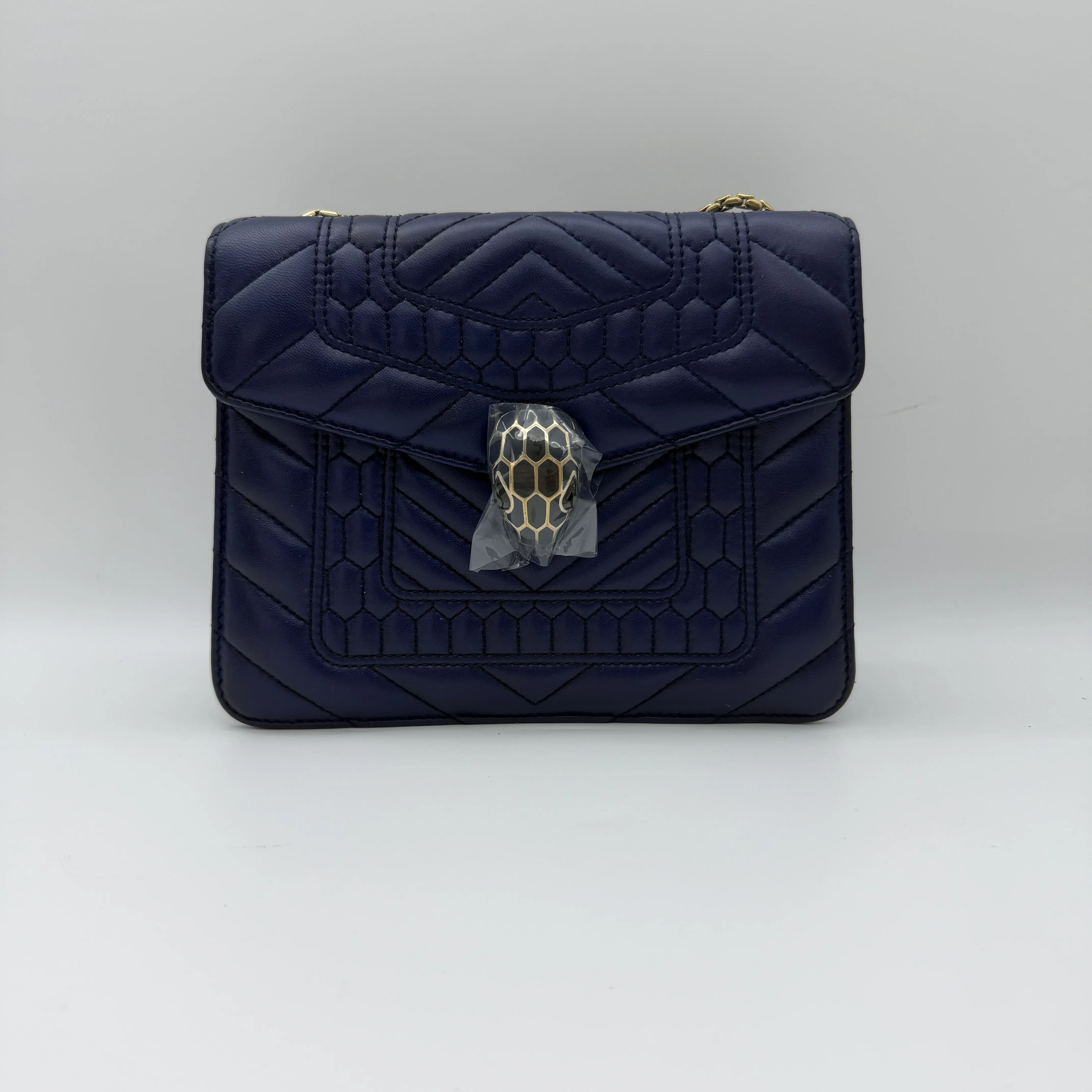 Pre-owned Bvlgari blue Serpenti bag